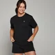 T-shirt court ample à manches courtes MP Basics pour femmes – Noir