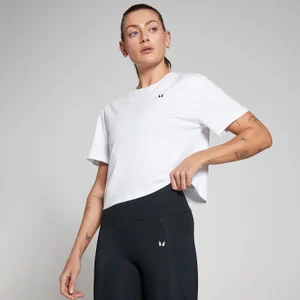 T-shirt court ample à manches courtes MP Basics pour femmes – Blanc - Size S
