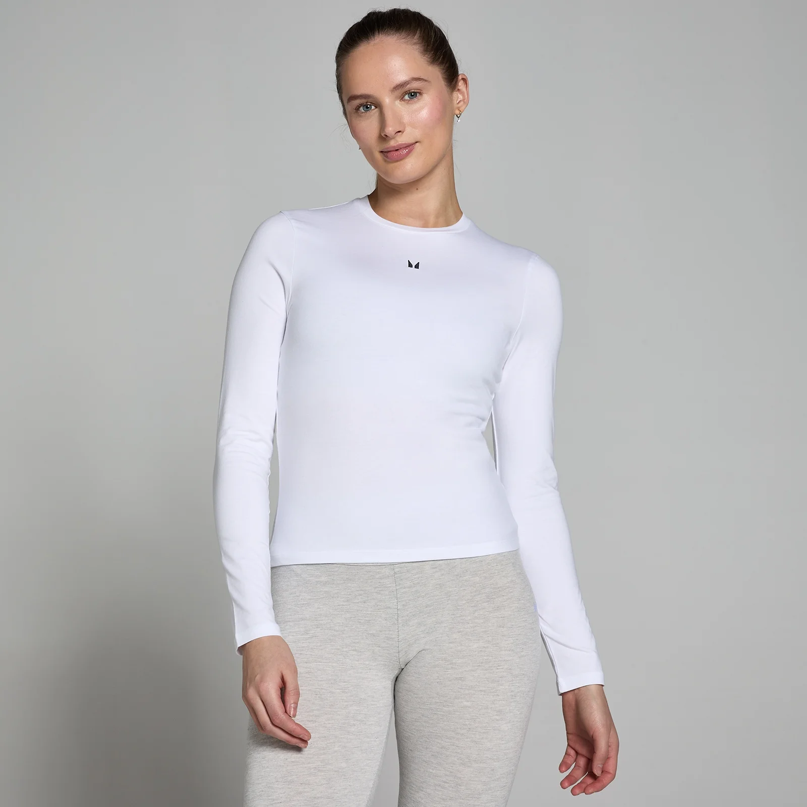 T-shirt moulant à manches longues MP Basics pour femmes – Blanc - XXSImage1