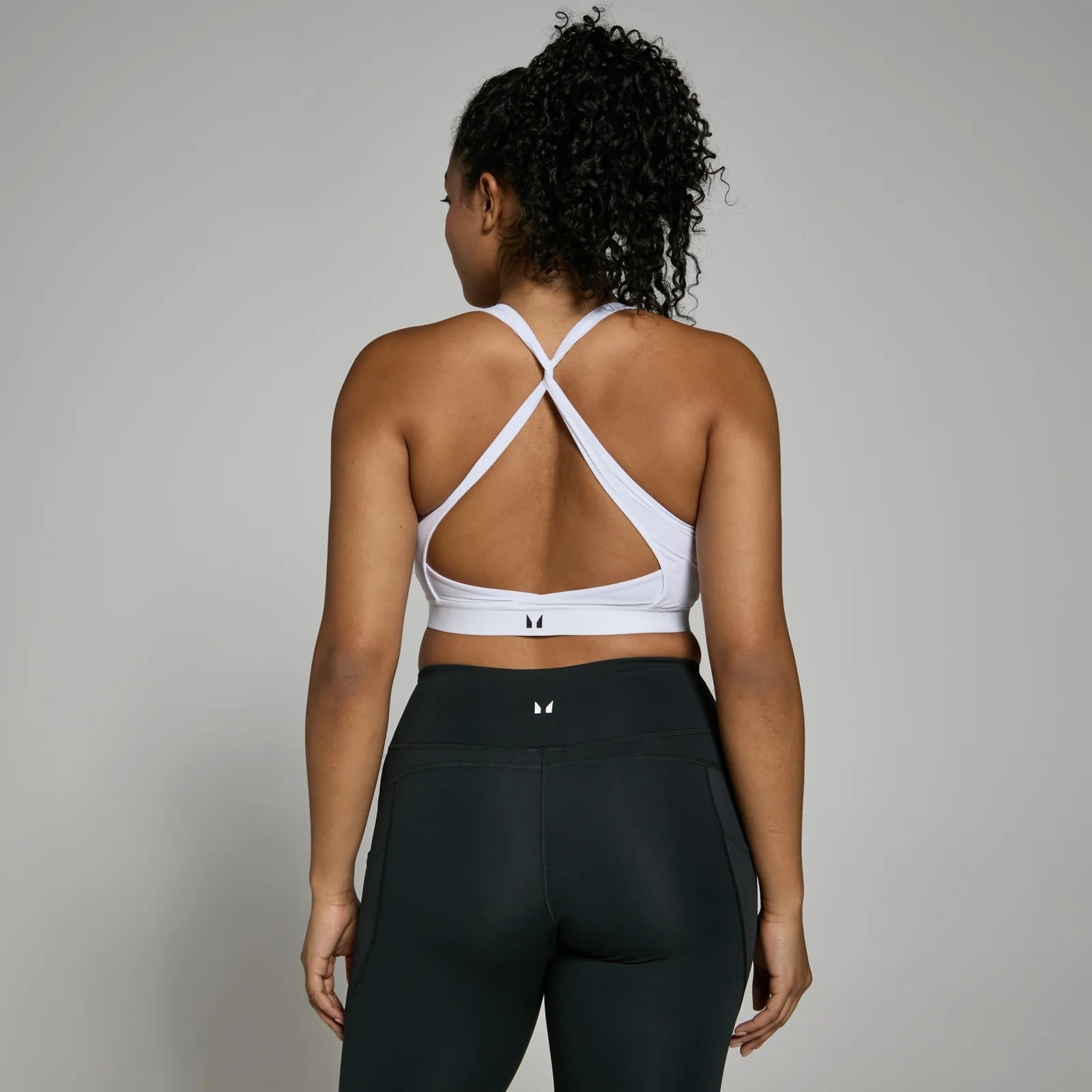 Brassière de sport à dos croisé MP Power pour femmes – Blanc - XXSImage1