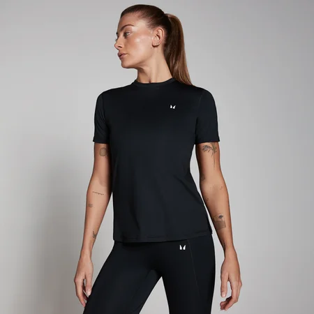 T-shirt d’entraînement à manches courtes MP pour femmes – Noir