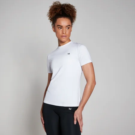 T-shirt d’entraînement à manches courtes MP pour femmes – Blanc