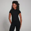 T-shirt moulant à manches courtes MP Tempo pour femmes – Noir