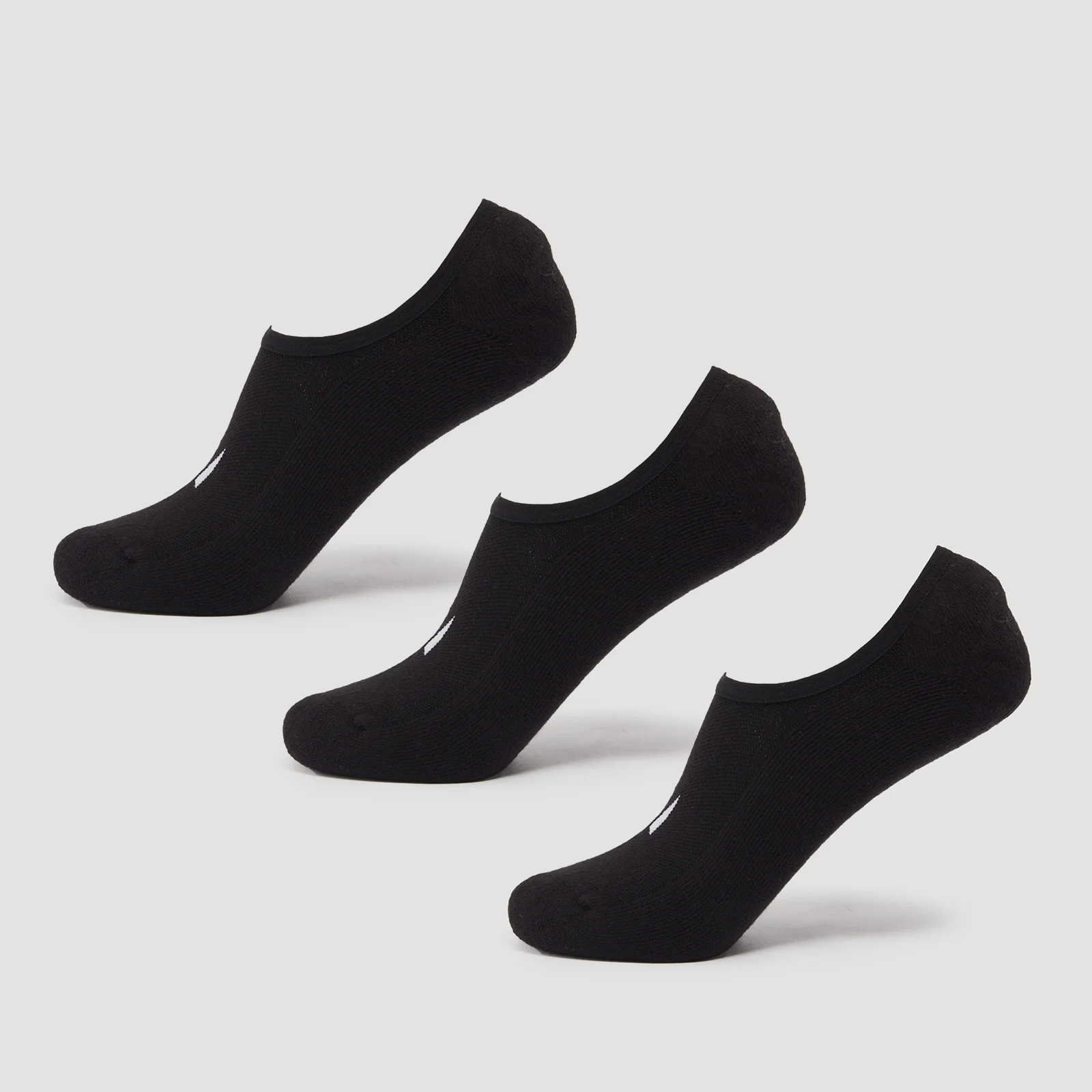 MP Unisex Invisible Socks (3 Pack) - Black - UK 2-5Image1