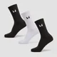 Chaussettes de tennis MP Essentials pour femmes (lot de 3) – Noir/Blanc