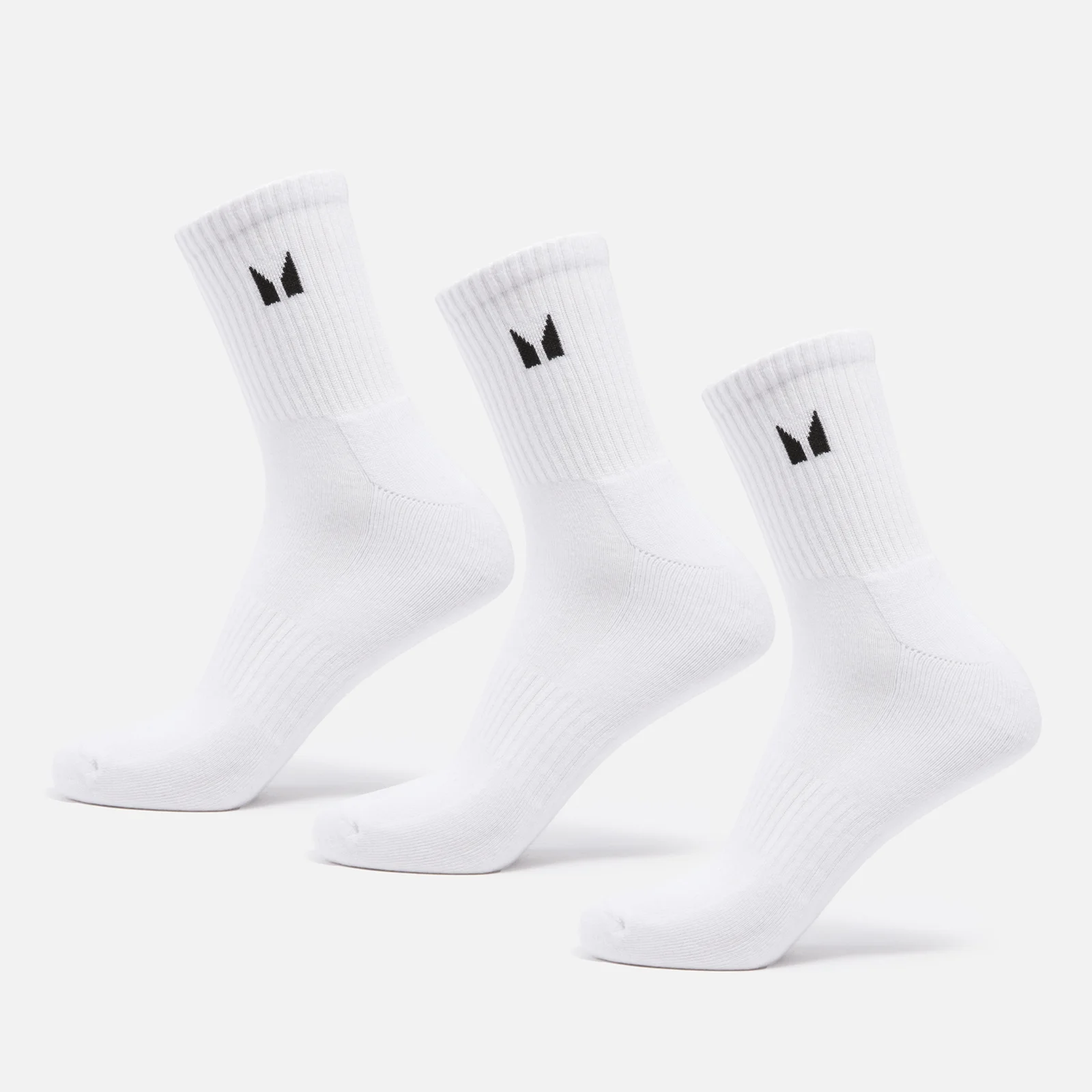 Chaussettes de tennis unisexes MP (lot de 3 paires) – Blanc - UK 2-5Image1