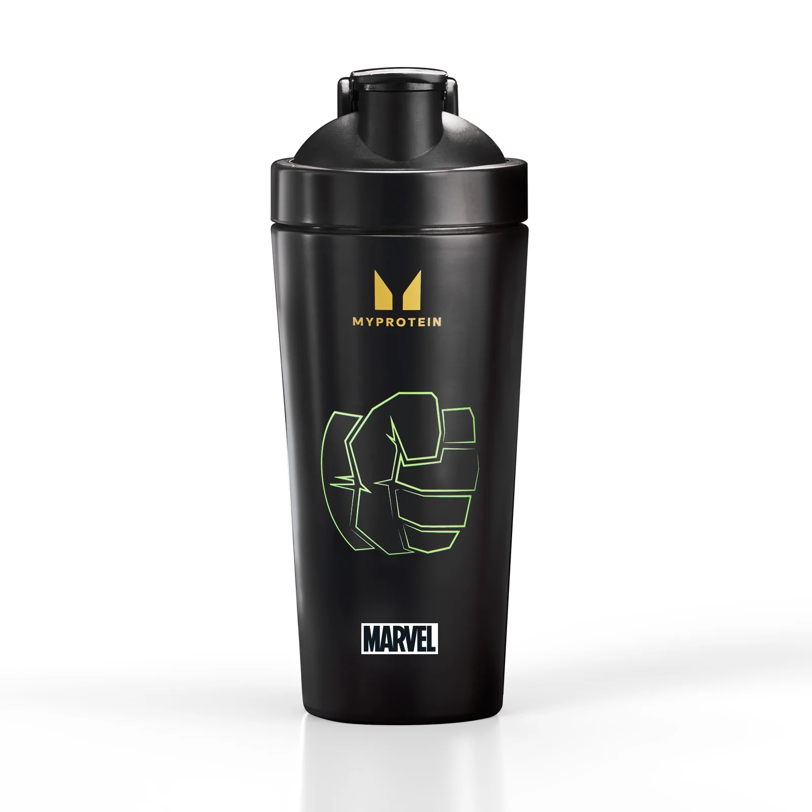 Shaker Hulk en acier inoxydable recyclé Myprotein – NoirImage1