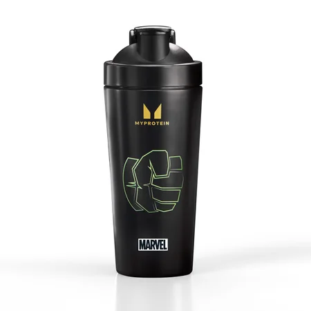 Shaker Hulk en acier inoxydable recyclé Myprotein – Noir