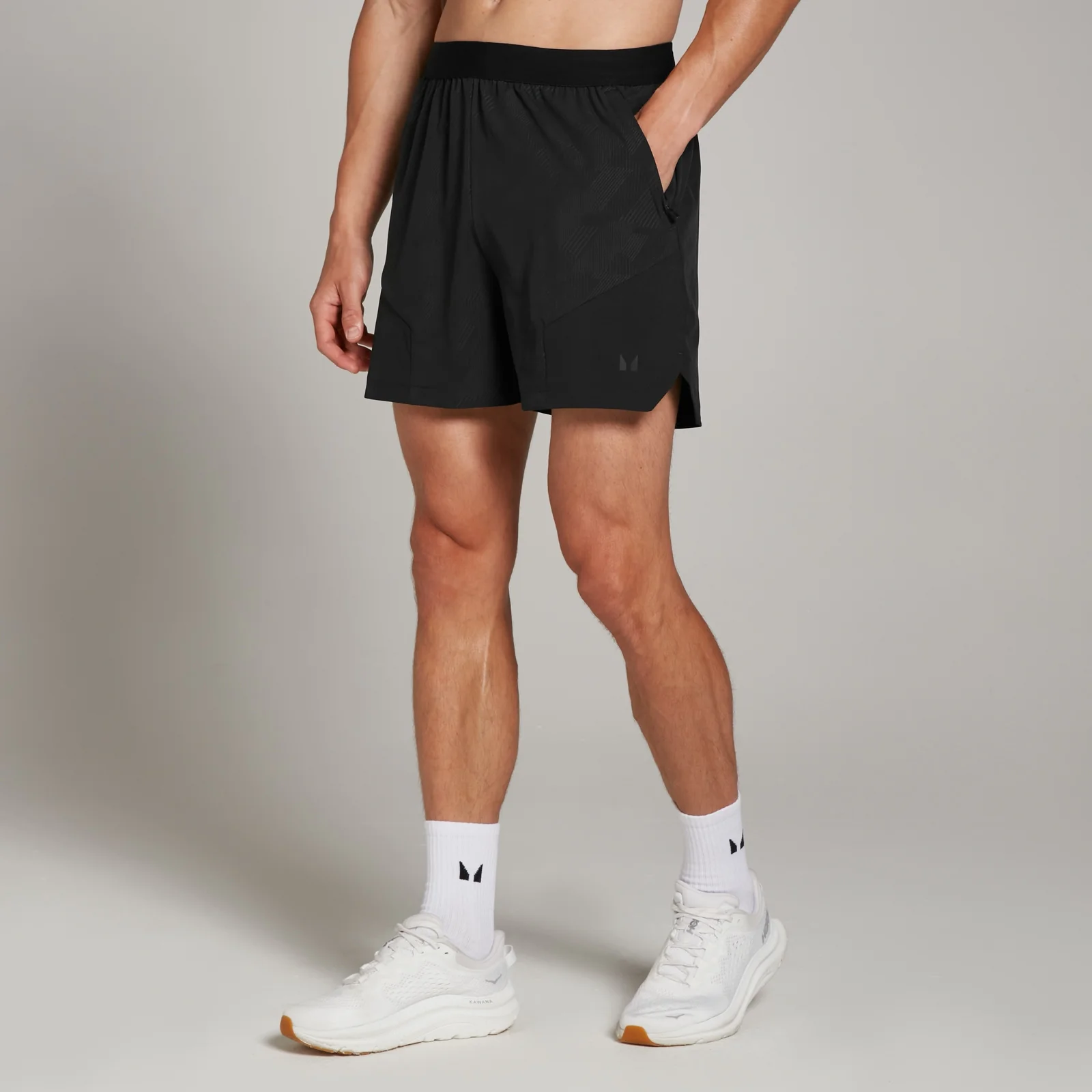 Short d’entraînement Embossed MP Tempo pour hommes – Noir - XSImage1