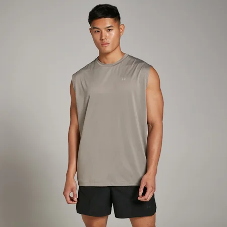 Débardeur d’entraînement oversize en maille filet MP Tempo pour hommes – Terre cuite