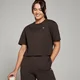 T-shirt court ample MP Basic pour femmes – Café