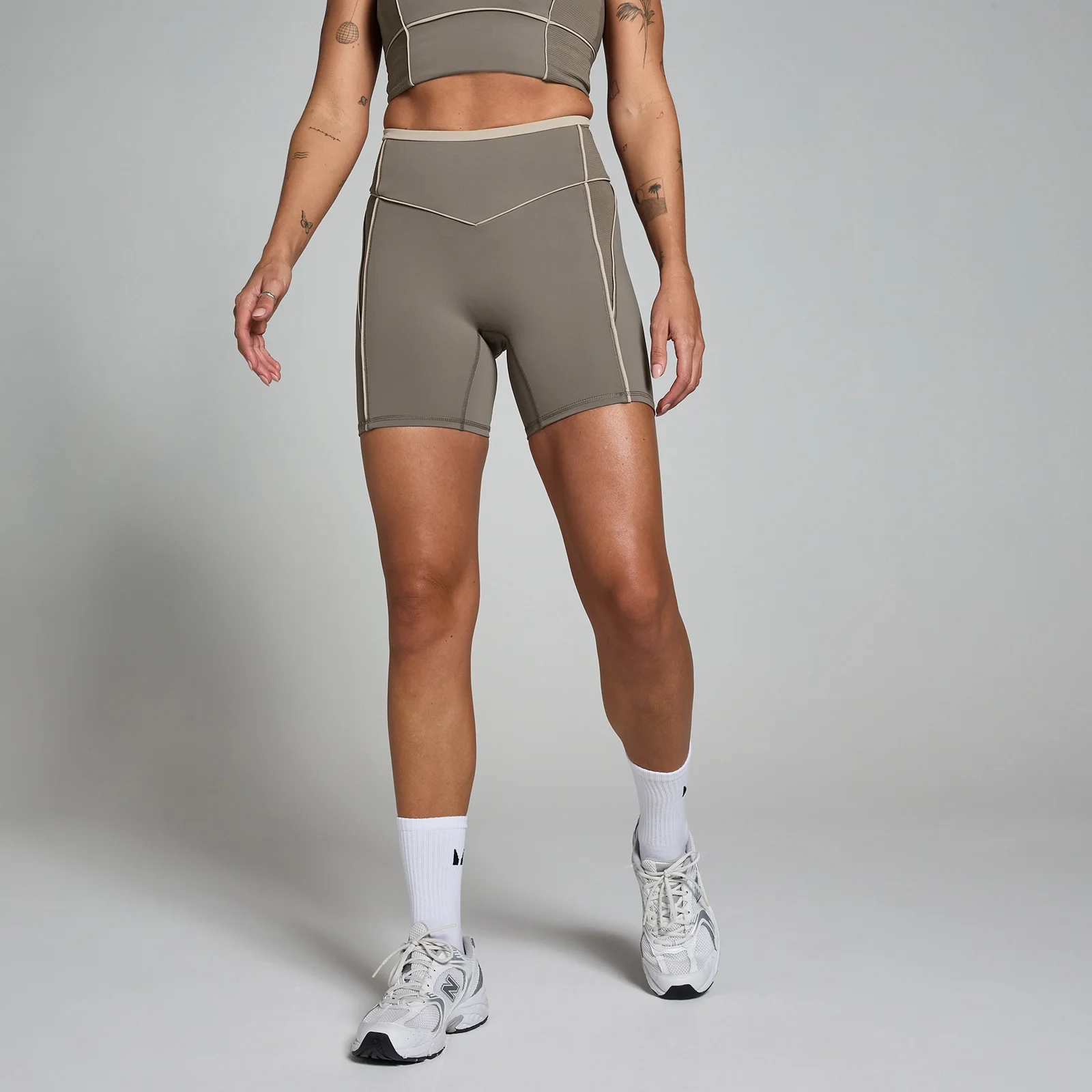 Cycliste MP Tempo Contrast Texture pour femmes – Espresso - XSImage1