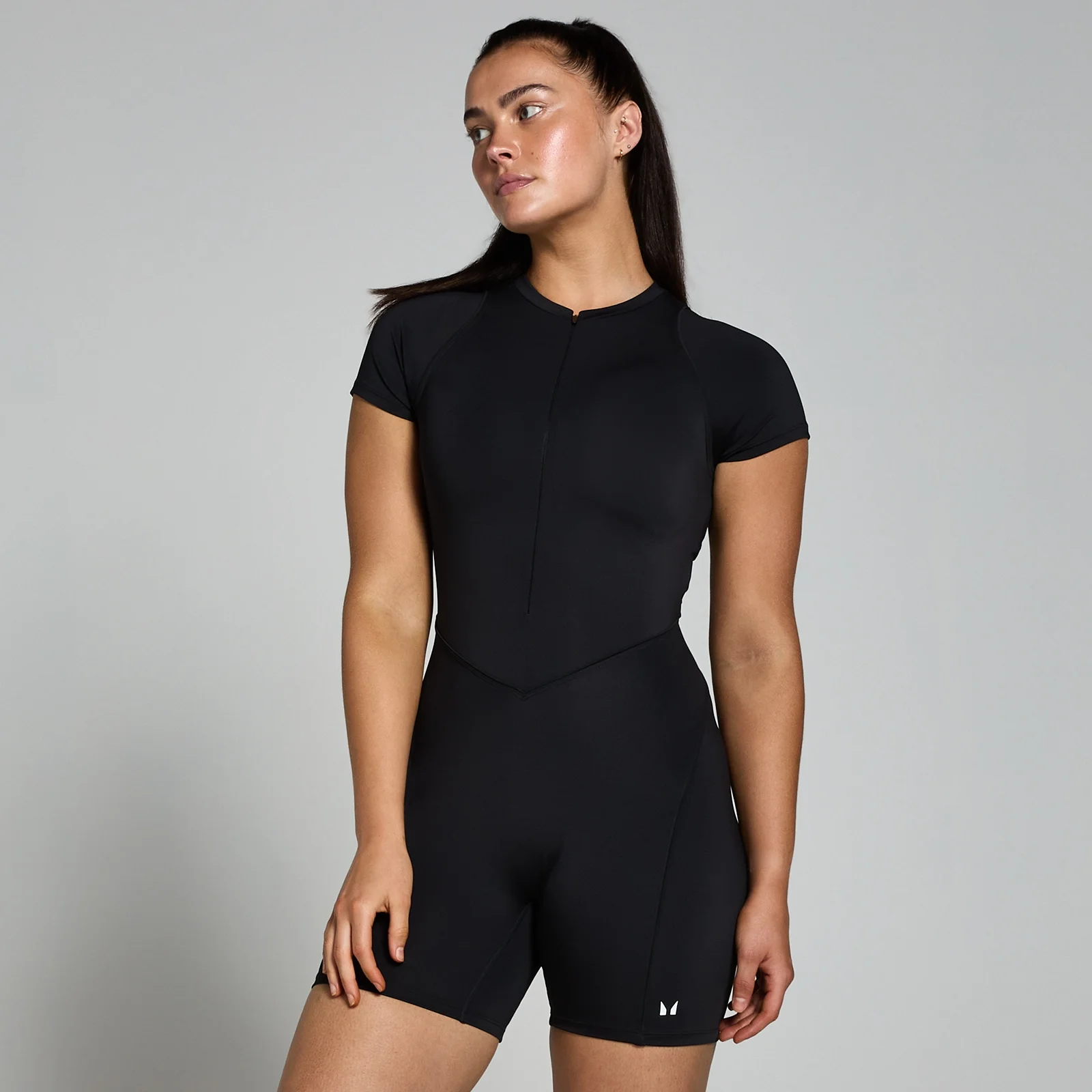 Combinaison courte MP Tempo Piping pour femmes – Noir - XSImage1