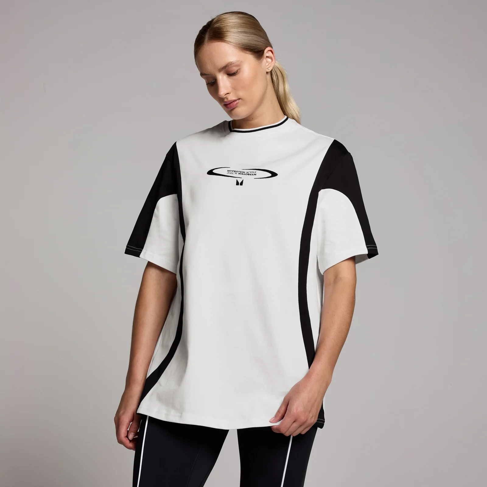 T-shirt oversize MP Tempo Contrast Retro pour femmes – Blanc - XXS-XSImage1