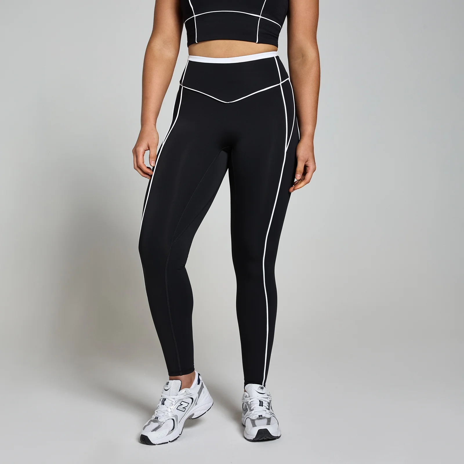 Legging MP Tempo Contrast Texture pour femmes – Noir - XSImage1