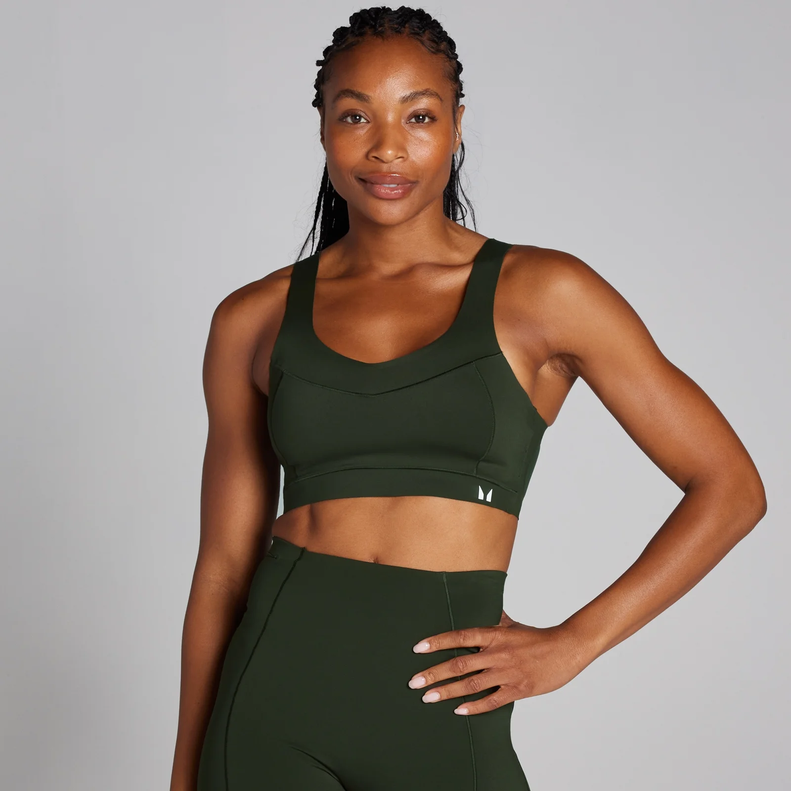 Brassière de sport Bonded Tempo Ultra pour femmes – Vert forêt - XSImage1