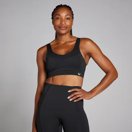 Brassière de sport Bonded Tempo Ultra pour femmes – Noir