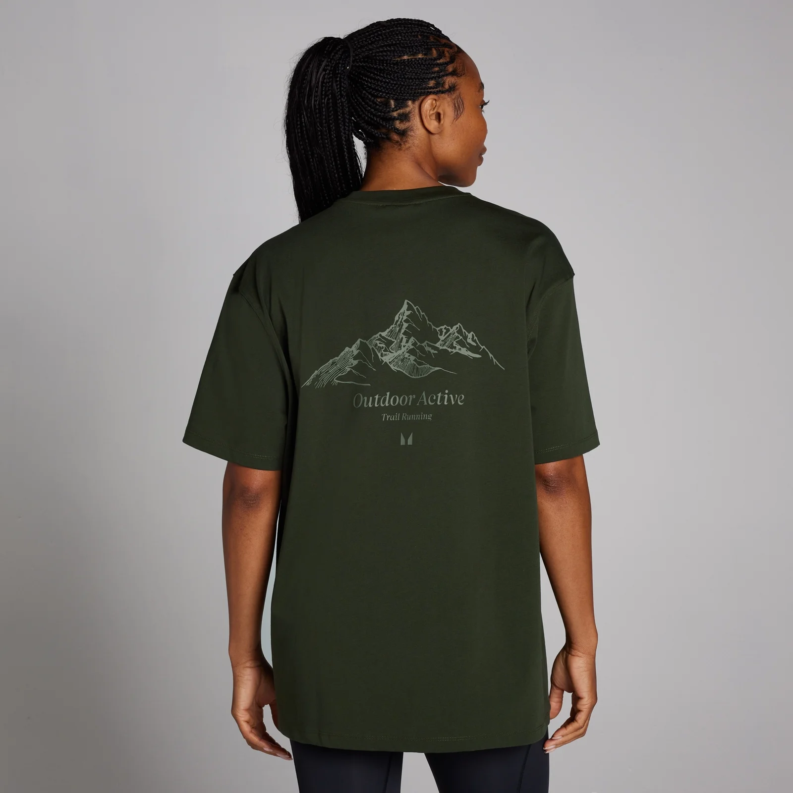 T-shirt oversize MP Velocity pour femmes – Vert forêt - XXS - XSImage1