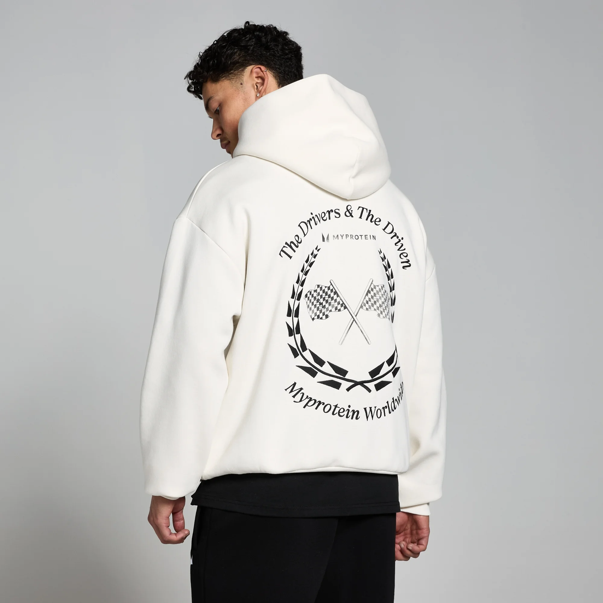 Sweat à capuche MP World Wide Graphic – Crème naturelle - XXL-XXXLImage1