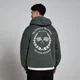 Sweat à capuche MP World Wide Graphic – Noir délavé