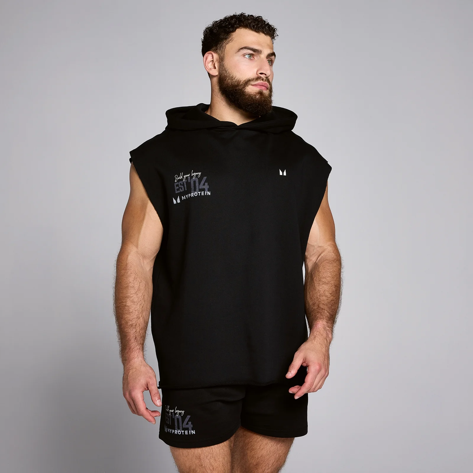 Débardeur à capuche MP Origin Graphic pour hommes – Noir - XLImage1
