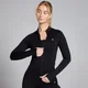 Veste zippée sans coutures MP Shape pour femmes – Noir