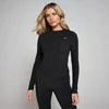 Haut moulant flatteur à manches longues MP Tempo pour femmes – Noir