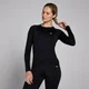 Haut sans coutures à manches longues MP Shape pour femmes – Noir