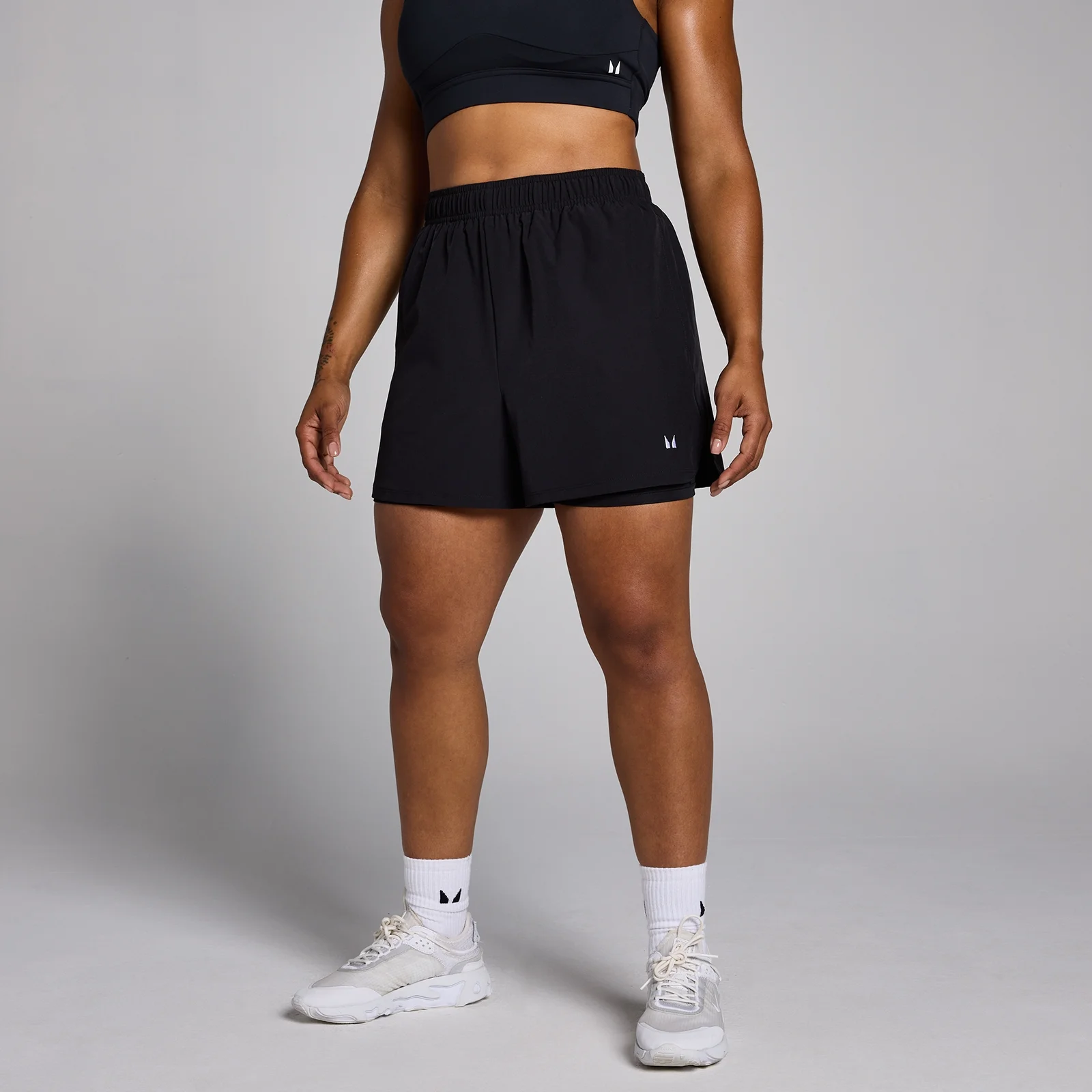 Short d’entraînement 2-en-1 MP pour femmes – Noir - XSImage1