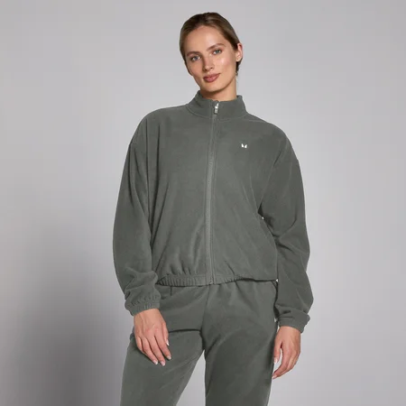 Veste zippée en polaire MP pour femmes – Gris acier