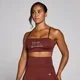 Brassière d’entraînement graphique MP Origin pour femmes – Rouge brique