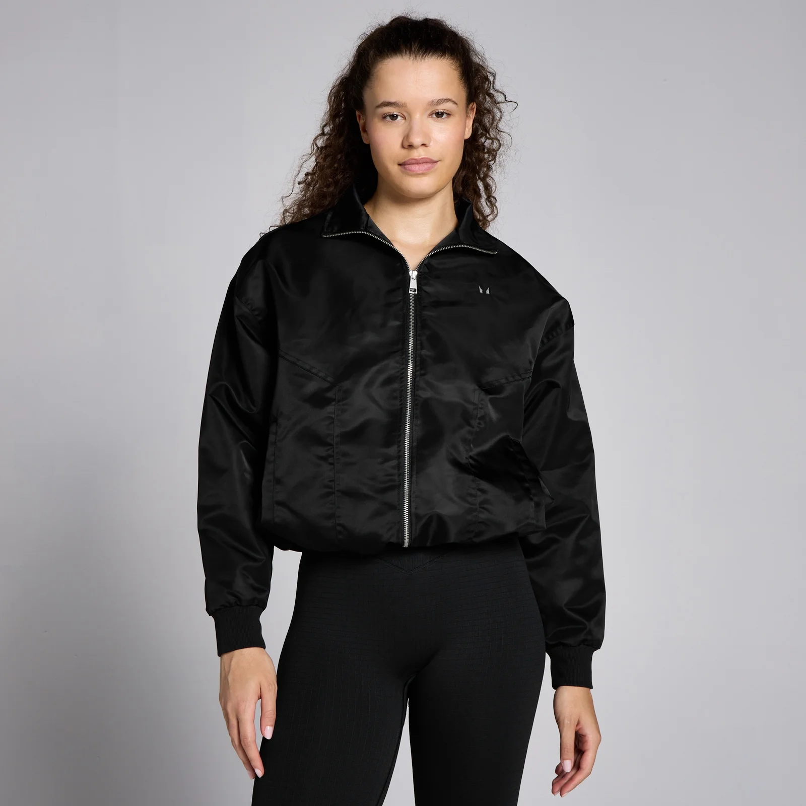 Veste bombardier en nylon MP Lifestyle pour femmes – Noir - LImage1