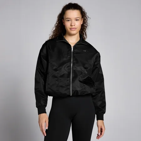 Veste bombardier en nylon MP Lifestyle pour femmes – Noir