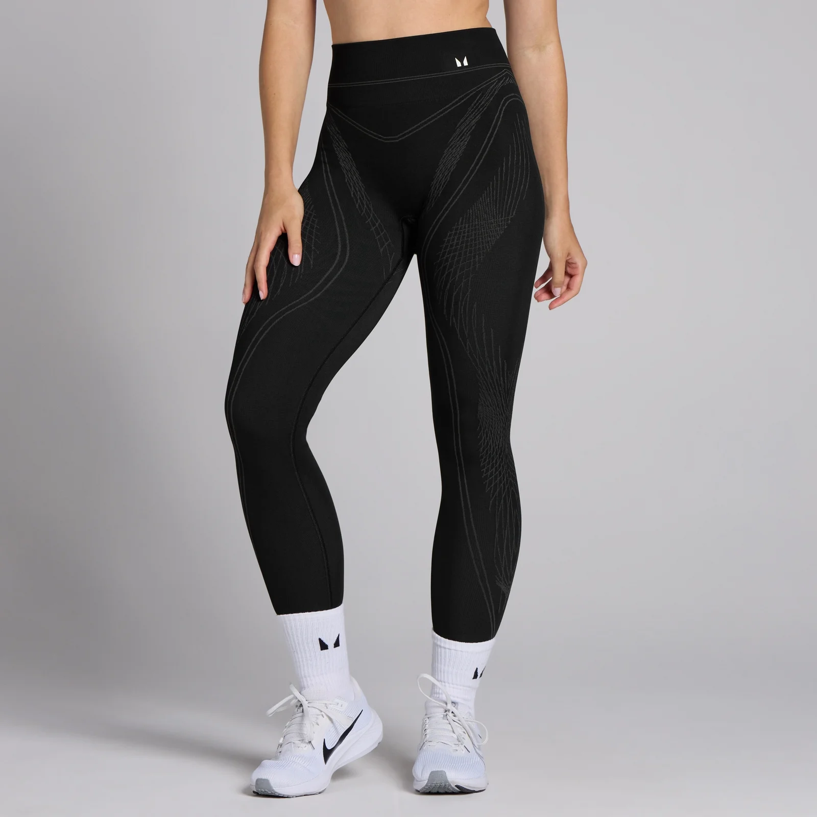 Legging linéaire sans coutures MP Tempo pour femmes – Noir - XSImage1