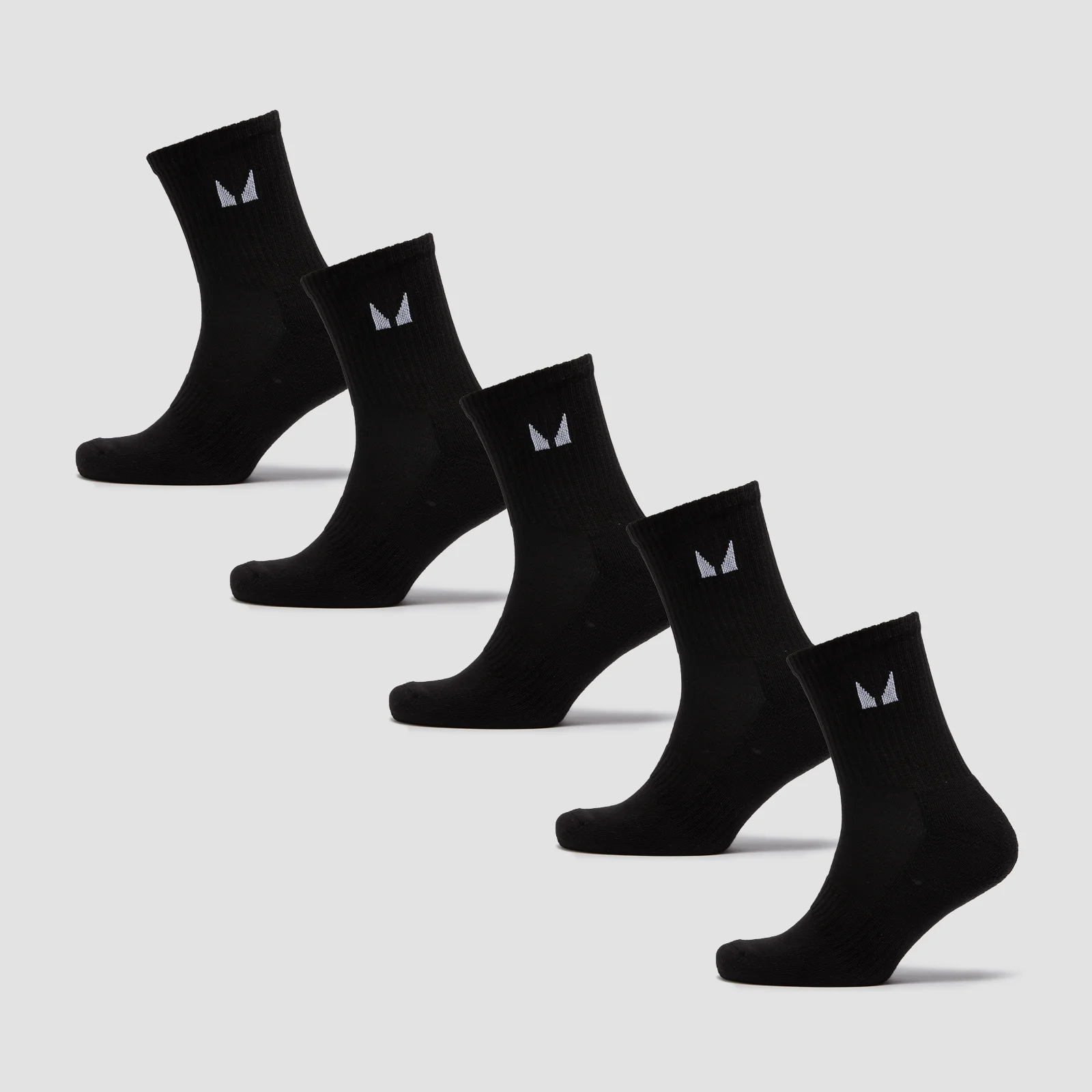 MP Unisex Crew Socks (5 Pack) - Black - UK 6-8Image1