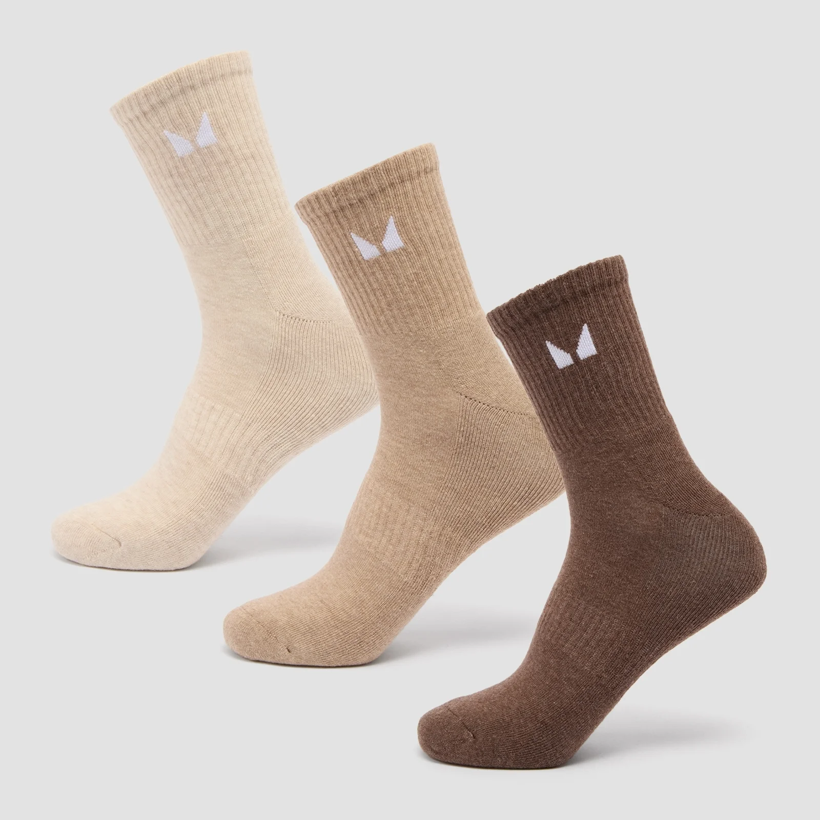 MP Unisex Crew Socks (3 Pack) - Neutral - UK 2-5Image1