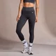 Legging côtelé sans coutures MP pour femmes – Noir