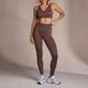 Legging côtelé sans coutures MP pour femmes – Café