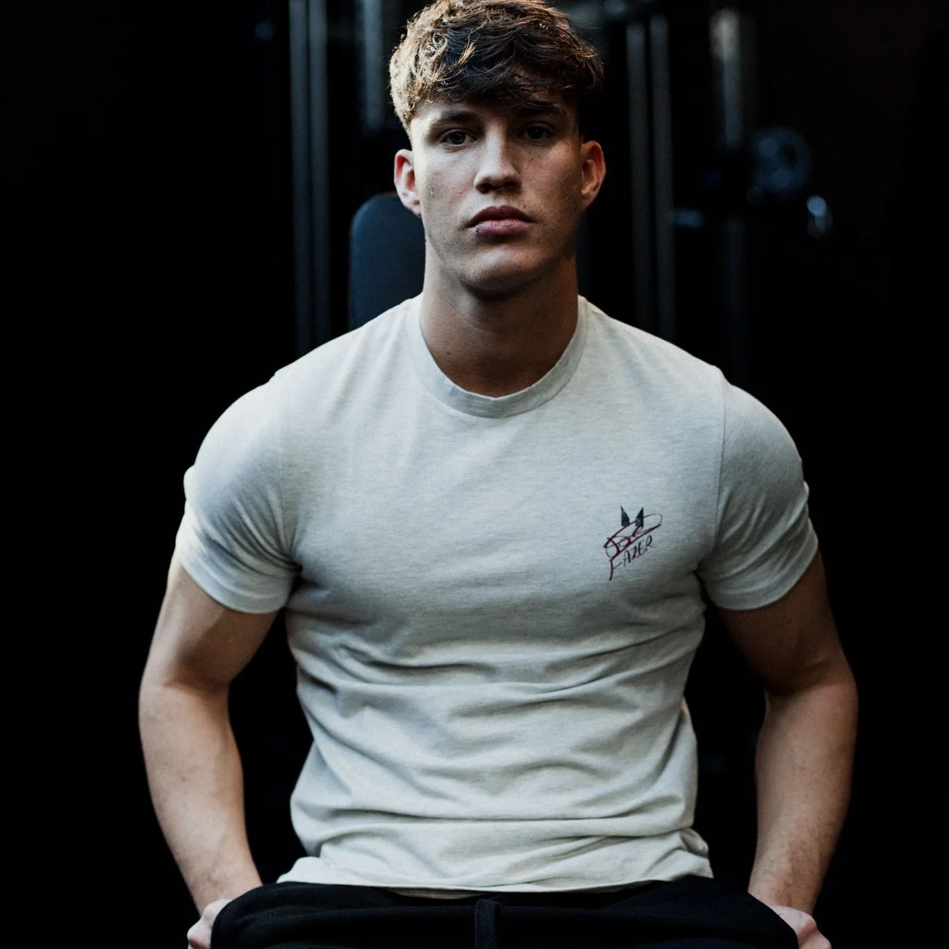 MP Men's Joe Fazer Muscle Fit Graphic T-Shirt - Grey Marl - SImage1