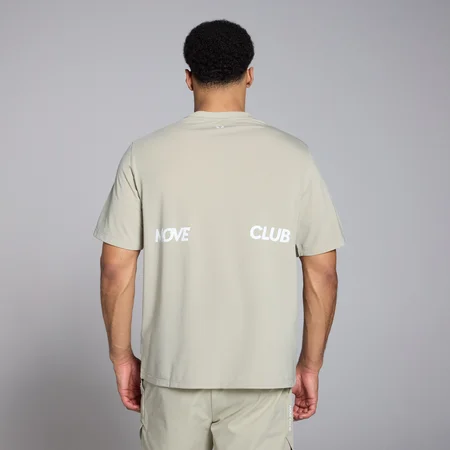 T-shirt oversize MP Tempo Graphic pour hommes – Gris sel