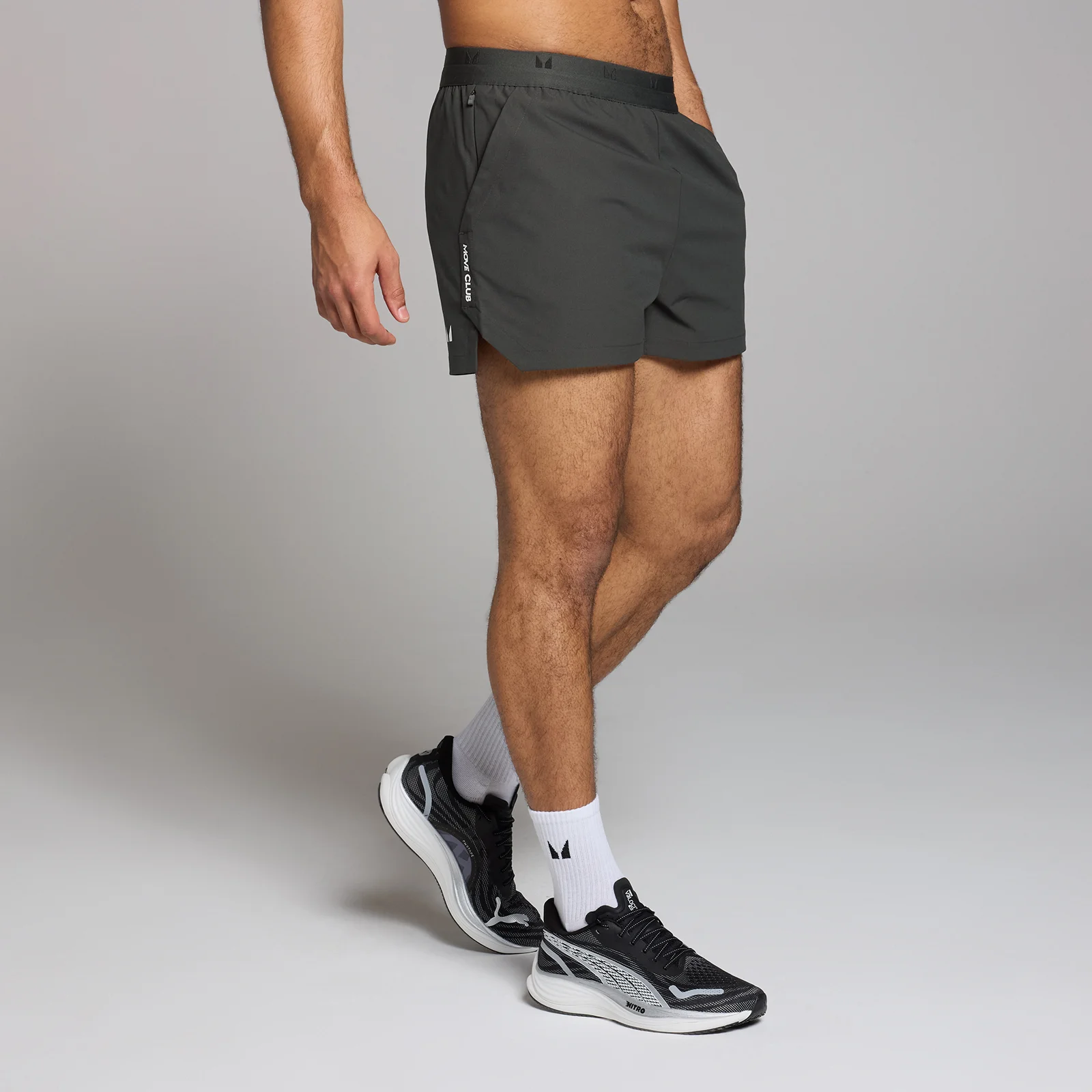Short avec entrejambe de 8 cm MP Tempo Graphic pour hommes – Noir délavé - SImage1