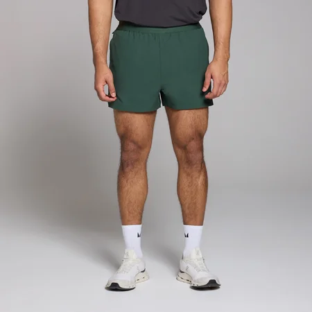 Short avec entrejambe de 8 cm MP Tempo Graphic pour hommes – Vert foncé