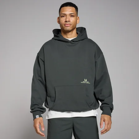 Sweat à capuche oversize MP Lifestyle – Noir délavé