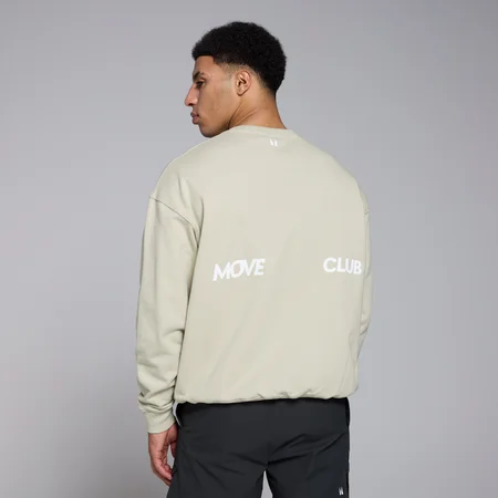 Sweat oversize MP Tempo Graphic pour hommes – Gris sel