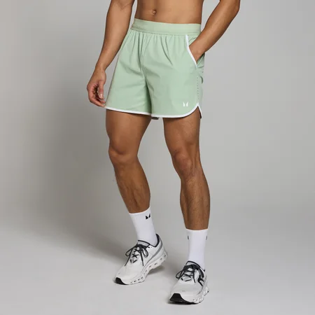 Short avec entrejambe de 13 cm MP Tempo Binding pour hommes – Vert givré