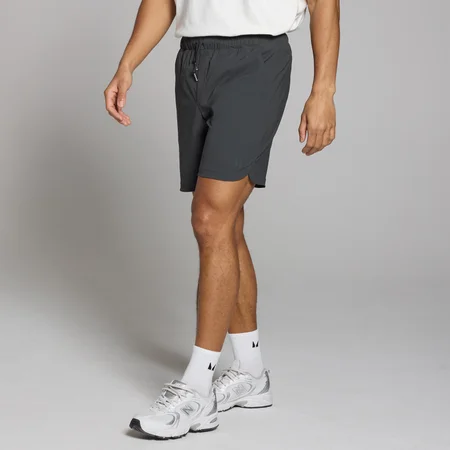 Short en matière tissée MP Lifestyle pour hommes – Noir délavé