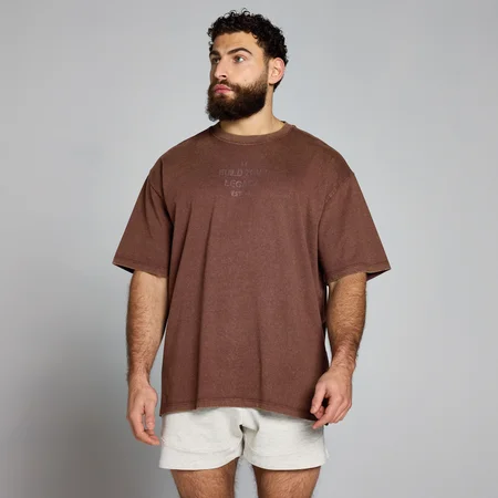 T-shirt graphique délavé MP Origin – Cuivre
