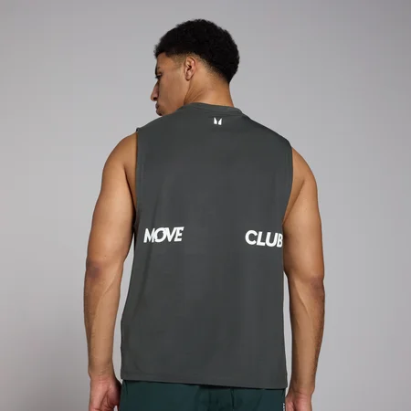 Débardeur oversize MP Tempo Graphic pour hommes – Noir délavé