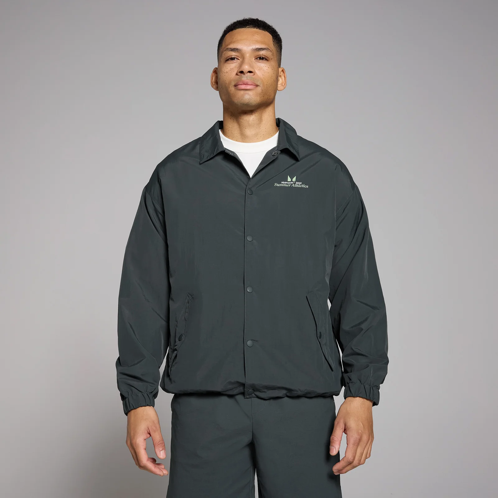 Veste en matière tissée MP Lifestyle pour hommes – Noir délavé - XSImage1