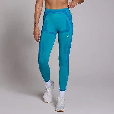 Legging hybride sans coutures MP Tempo pour femmes – Bleu océan